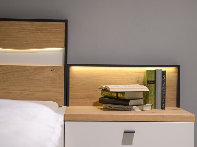 Interliving Schlafzimmer IL 1031 polarweiß / Wildeiche 71275 3