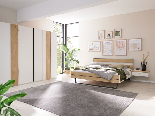 Interliving Schlafzimmer IL 1031 polarweiß / Wildeiche 71275 6