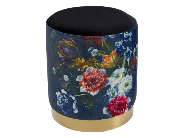 Kare Hocker Cherry 86352 Flower black 64364 1