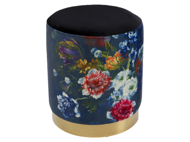 Kare Hocker Cherry 86352 Flower black 64364 1