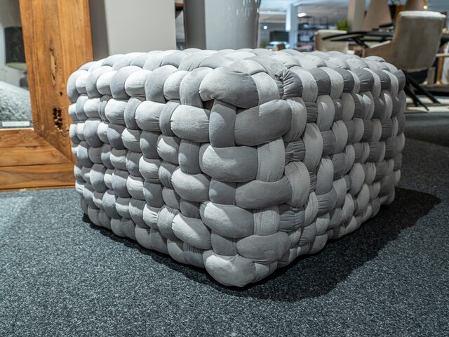 Gutmann Hocker Weavy grau 69875 3