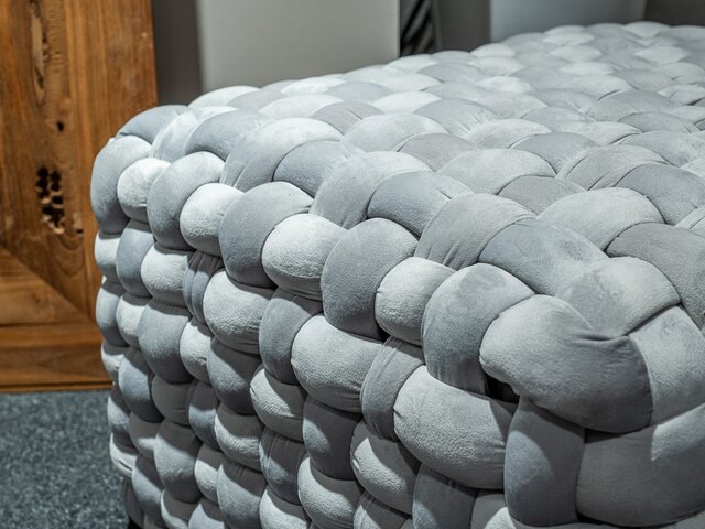 Gutmann Hocker Weavy grau 69875 4