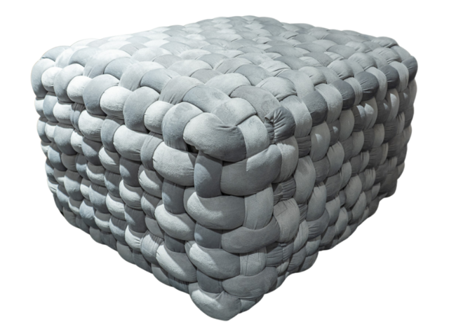 Gutmann Hocker Weavy grau 69875 1