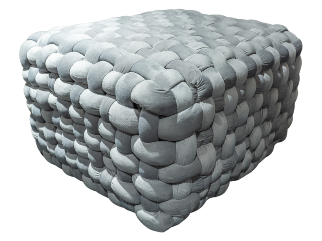 Gutmann Hocker Weavy grau 69875