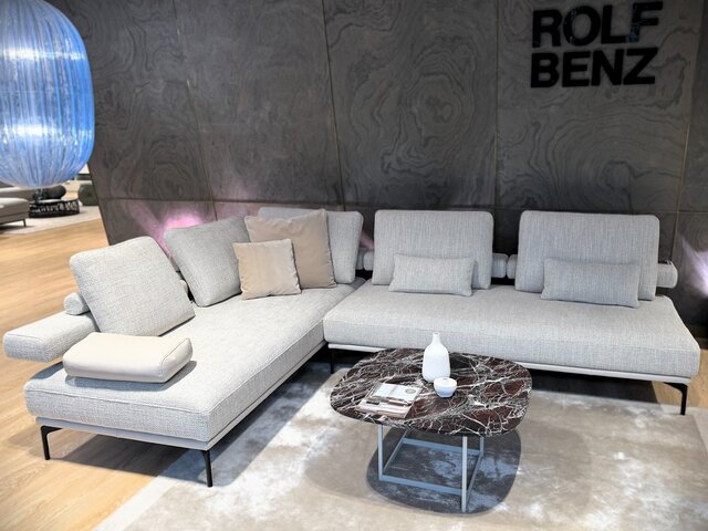 Rolf Benz Garnitur JAZ 524 cremeweiß/kieselgrau 72334 2