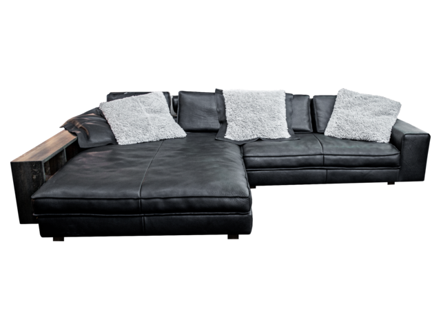 tommy-m Ledergarnitur Al Jazar schwarz 70820