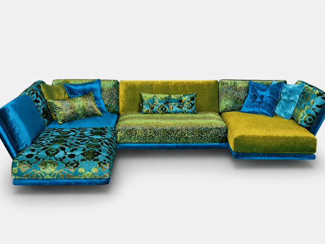 Bretz Garnitur NAPALI enzianblau/midsummer oliv 96441 1