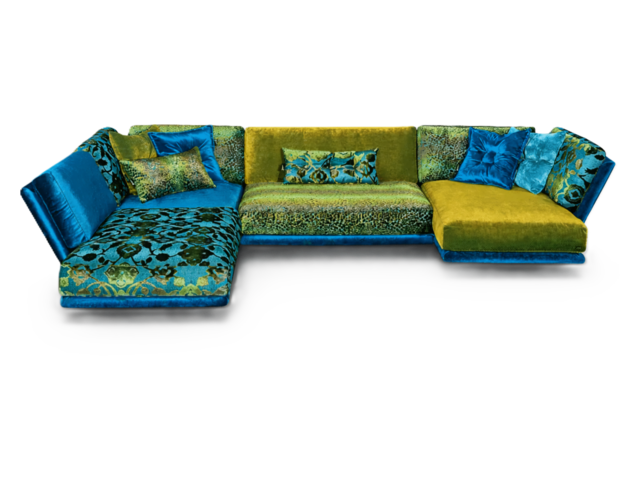 Bretz Garnitur NAPALI enzianblau/midsummer oliv 96441 1