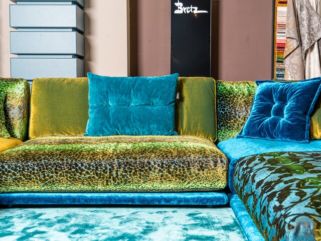 Bretz Garnitur NAPALI enzianblau/midsummer oliv 96441 6