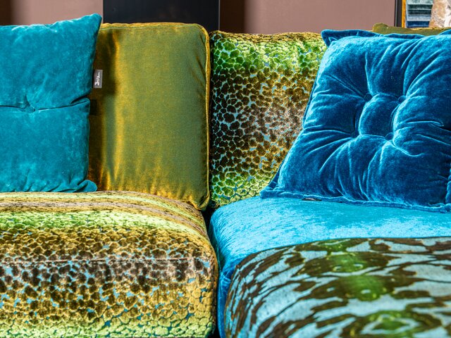 Bretz Garnitur NAPALI enzianblau/midsummer oliv 96441 7