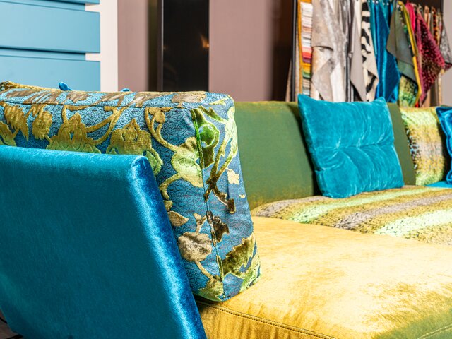 Bretz Garnitur NAPALI enzianblau/midsummer oliv 96441 10