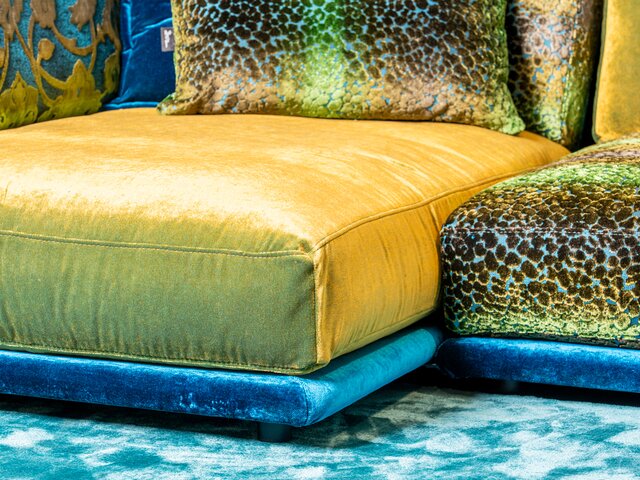 Bretz Garnitur NAPALI enzianblau/midsummer oliv 96441 11