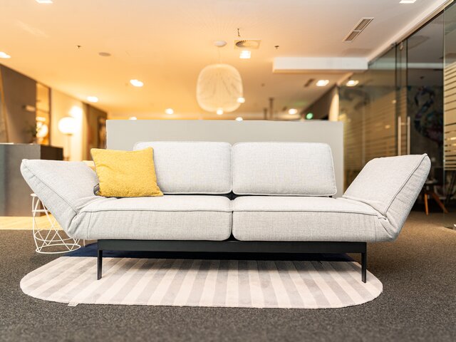Rolf Benz Sofa 386 MERA signalgrau 72654 2