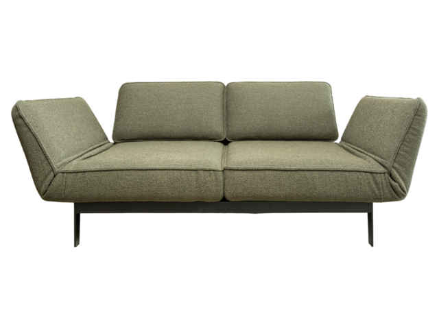 Rolf Benz Sofa 386 MERA grüngrau 74039