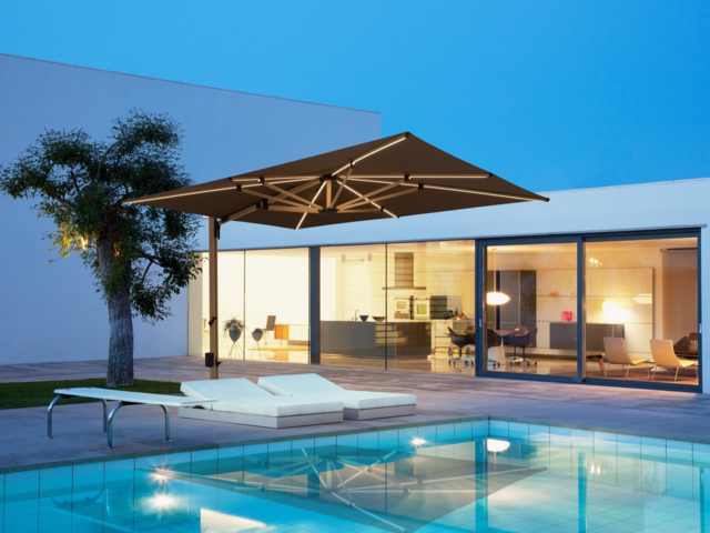 Doppler Pendelschirm ALU WOOD XL Ultra Esche 69953 2