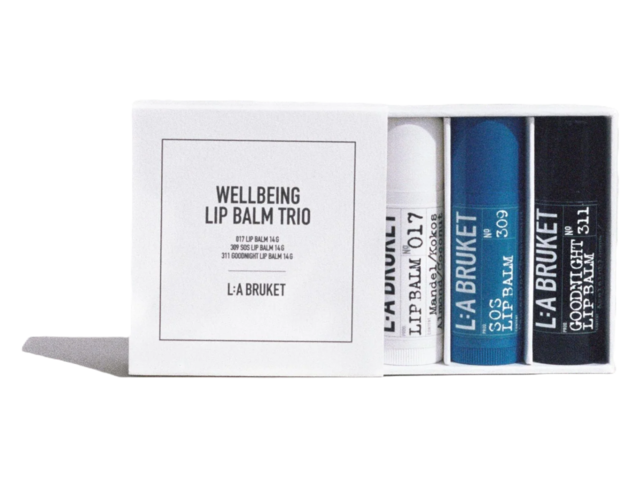 L:A Bruket Wellbeeing Lip Balm Trio 72364 1