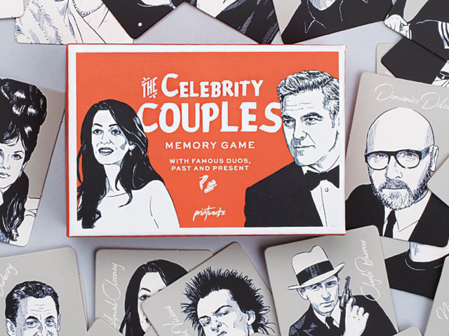 Printworks Spiel Celebrity Couples Memory 65578