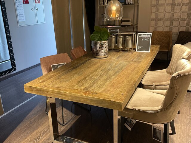 Riviera Maison Esstisch Washington silber 57981