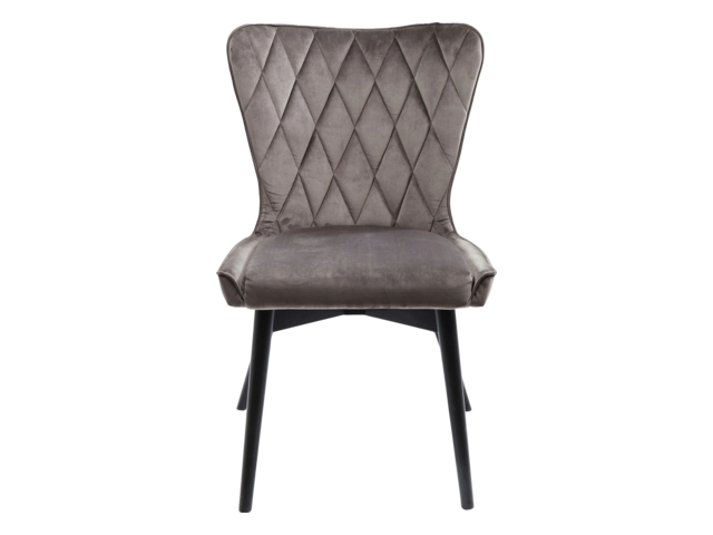 Kare Stuhl Black Marshall velvet grau 37778 1