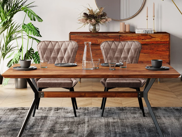 Kare Stuhl Black Marshall velvet grau 37778 3