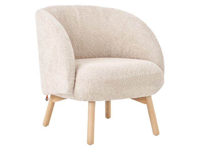 Mobitec Sessel THALIA UNO boucle ivory 67711 1
