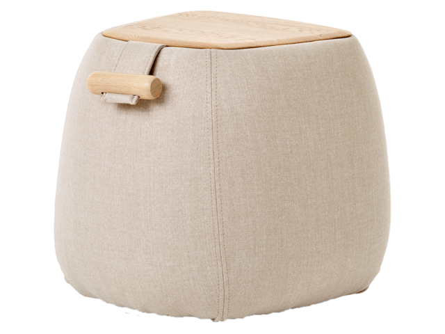 Mobitec Pouf THALIA boucle ivory 67736 Mobitec Pouf THALIA boucle ivory 67736