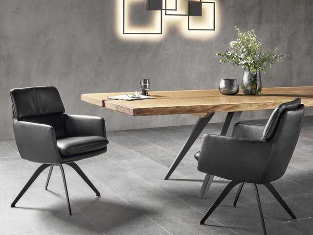 WK-Wohnen Armlehnstuhl WK 722-5100 grau 70160 2