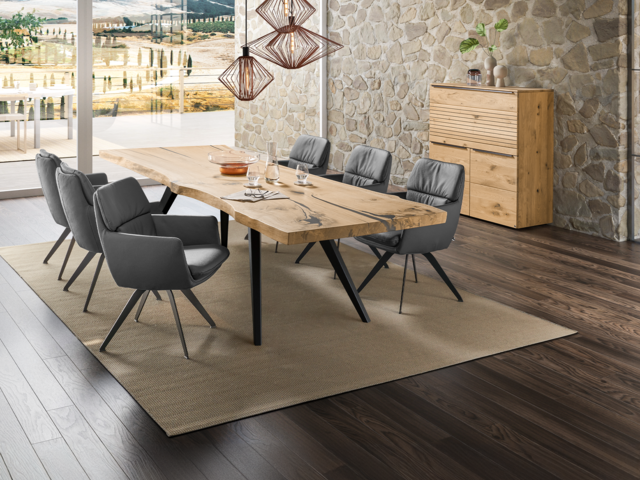 WK-Wohnen Armlehnstuhl WK 723 grau 70161 2