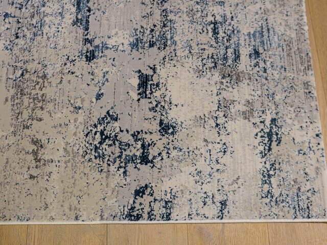 Schönes Wohnen Teppich Antea blau/creme vintage 61180 1