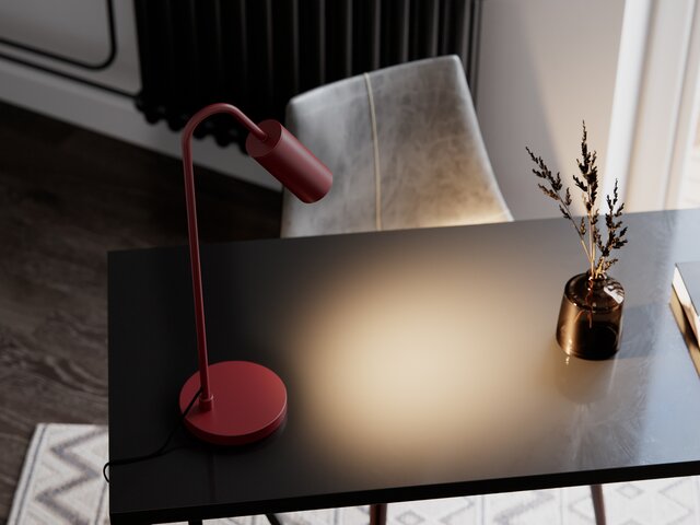 By Rydens Tischleuchte Curve dunkelrot 76271 2