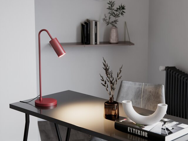 By Rydens Tischleuchte Curve dunkelrot 76271 3