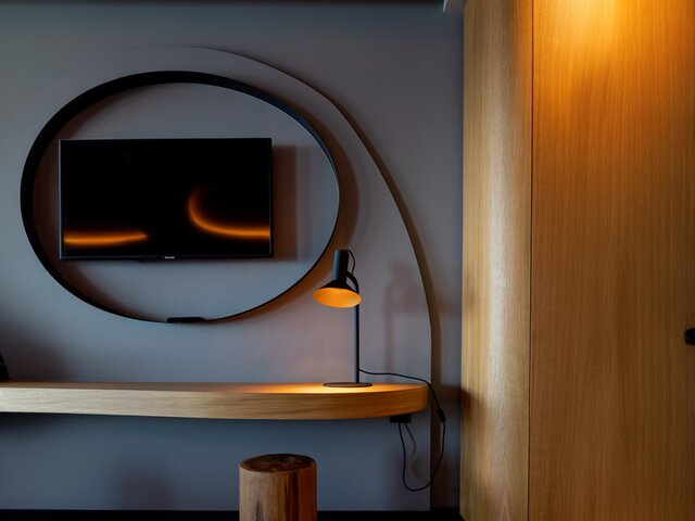 Wever & Ducré Tischlampe Roomor rot 76243 2