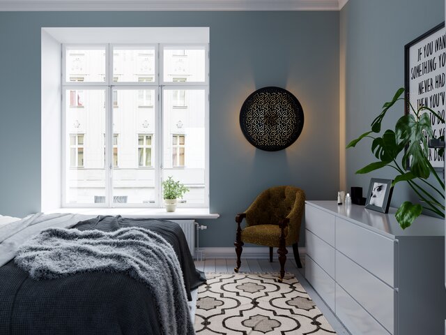 By Rydens Wandleuchte Colby schwarz 76270 2