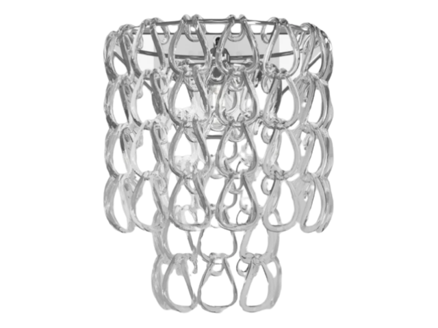 Vistosi Wandleuchte MINIGIOGALI AP transparent/chrome 64954 1