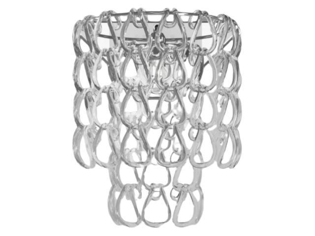 Vistosi Wandleuchte MINIGIOGALI AP transparent/chrome 64954 1