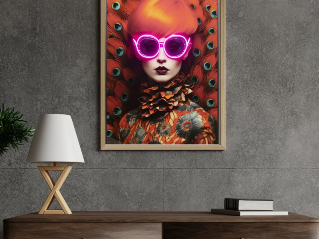 Kare LED-Bild FANCY RED LADY 94776 1