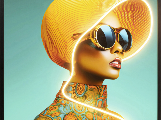 Kare LED Bild SUN HAT WOMAN 94778 3