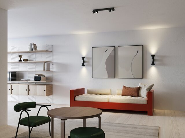 Wever & Ducré Wandleuchte Odrey schwarz 76220 2 Wever & Ducré Wandleuchte Odrey schwarz 76220 2