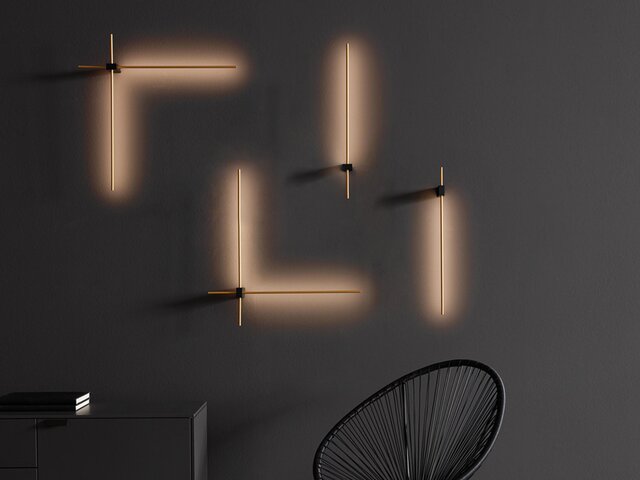 Wever & Ducré Wandleuchte Finlin schwarz 76228 2