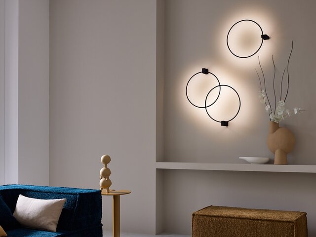 Wever & Ducré Wandleuchte Finlin round schwarz 76248 2 Wever & Ducré Wandleuchte Finlin round schwarz 76248 2