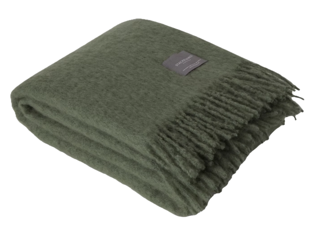 Stackelbergs Mohairdecke olivine 71149 1 Stackelbergs Mohairdecke olivine 71149 1