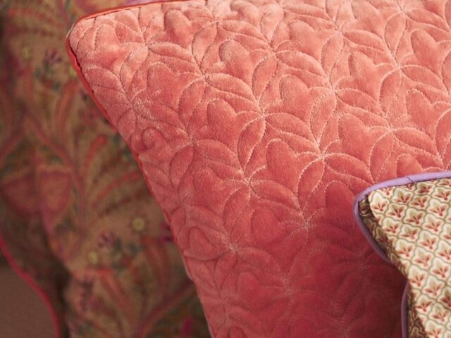 PIP-Studio Kissen QUILTY DREAMS coral 71311 2