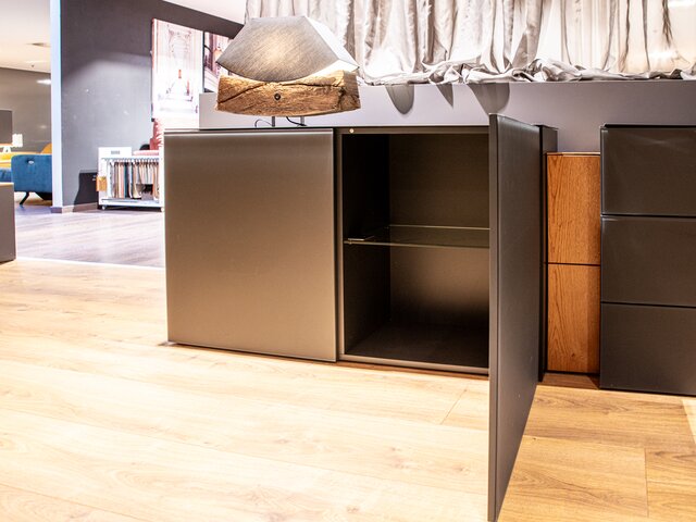 WK-Wohnen Sideboard WK 430 Majestro quarzgrau/eiche 41375 2