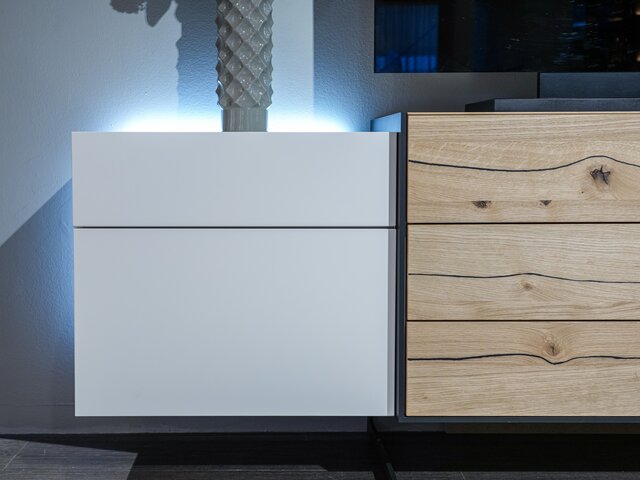 Hausmarke Wohnkombi MEDIA DESIGN Wildeiche polarweiß 73806 3