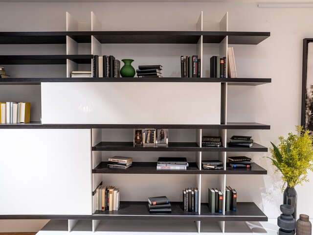 haas Wohnwand Living Weiß / Wenge 39817 10 haas Wohnwand Living Weiß / Wenge 39817 10