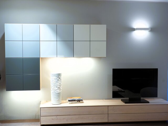 Team 7 Wohnwand FILIGNO grau/naturweiß matt 71186 2 Team 7 Wohnwand FILIGNO grau/naturweiß matt 71186 2