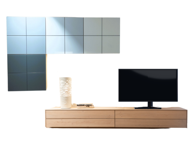 Team 7 Wohnwand FILIGNO grau/naturweiß matt 71186 1 Team 7 Wohnwand FILIGNO grau/naturweiß matt 71186 1