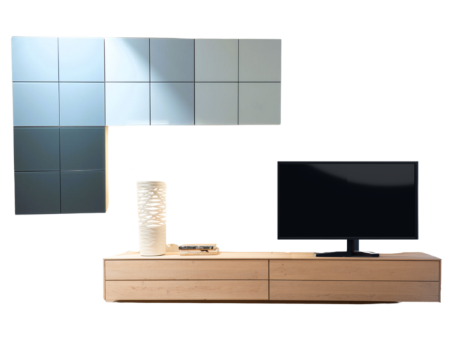 Team 7 Wohnwand FILIGNO grau/naturweiß matt 71186 1 Team 7 Wohnwand FILIGNO grau/naturweiß matt 71186 1