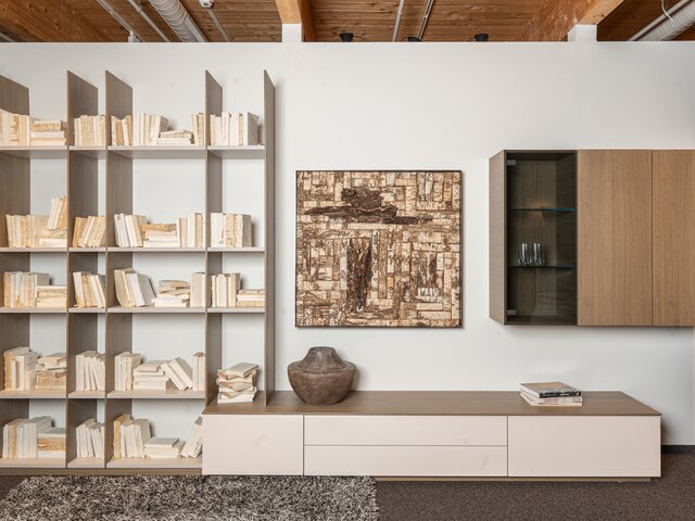 Forcher Wohnwand NUOVO Eiche stone 60081