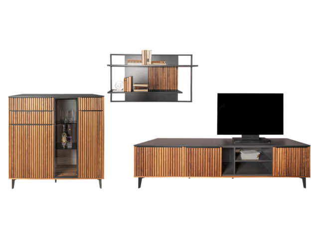 Die Hausmarke Wohnkombination LIGHT LINE 7 Schiefer 76722 1